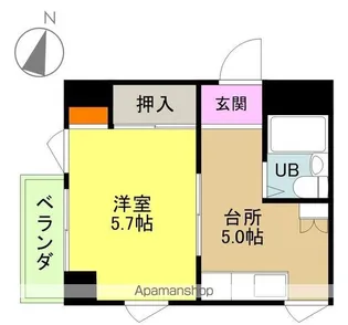 サンモール天王崎【403号室】の間取り