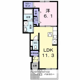 SUNNY PRETTY ST【1階】の間取り