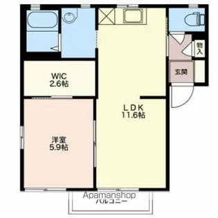 ヴィラシャンテ AC【1階】の間取り