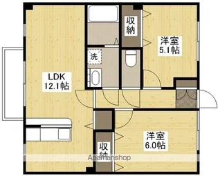 フォブール都【2階】の間取り