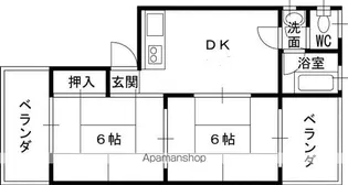 菱屋西ハウス【1階】の間取り