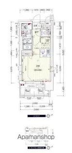 プレサンス久屋大通公園エアリー【206号室】の間取り