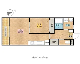 マイスペース【1C号室】の間取り