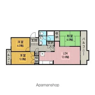 ベラビスタ21A棟【3階】の間取り