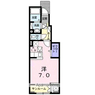 リヴィン【1階】の間取り