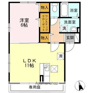 サンハイツ A棟【1階】の間取り