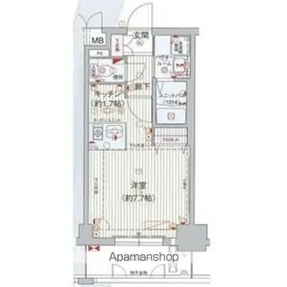 プレサンス桜通り葵【7階】の間取り