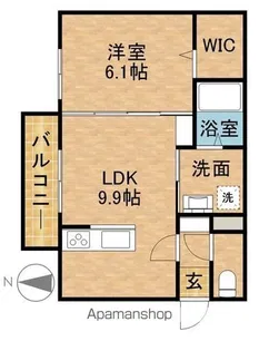 CASA IN COLLINA【3階】の間取り