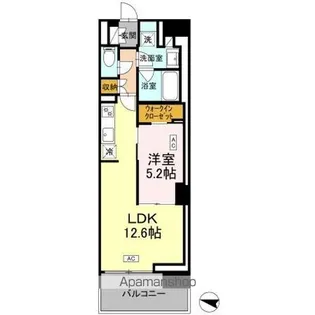ロイヤルパークス仙台青葉通【3階】の間取り