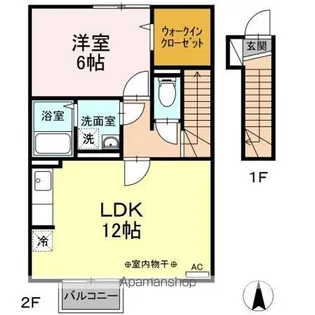 ユニティータウン C【2階】の間取り