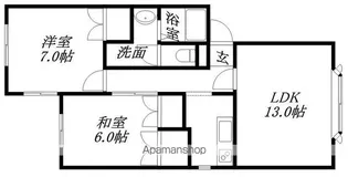グラシア北郷 Ⅲ【2階】の間取り