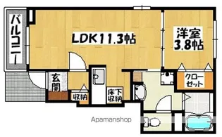 メゾン・ファミーユⅡ【1階】の間取り