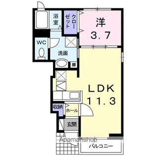 グランツメゾン【1階】の間取り