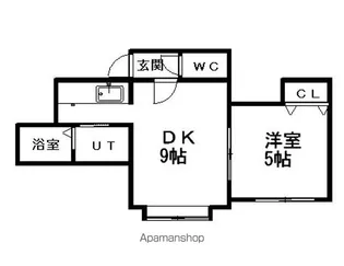ブランネージュ東【2階】の間取り