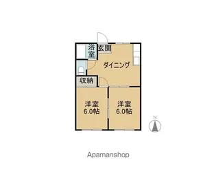 コーポラス・トミー【102号室】の間取り