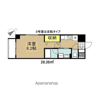 エルスタンザ千代田【10階】の間取り