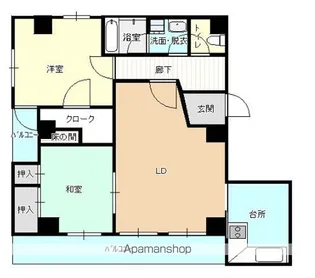 アークヒルズ横浜蒔田【6階】の間取り