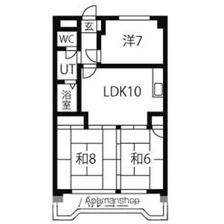 カルチャー八竜【2階】の間取り