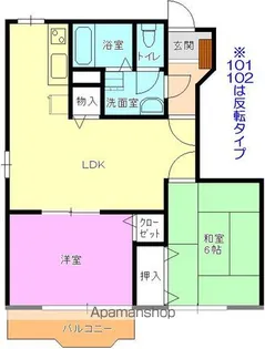 ザ・ビリオンハイツ【1階】の間取り