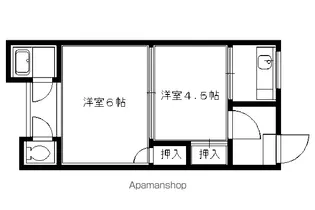 コーポ田中【103号室】の間取り
