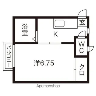 スノーホワイトB【2階】の間取り