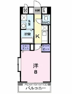 ベル・エトワール【207号室】の間取り