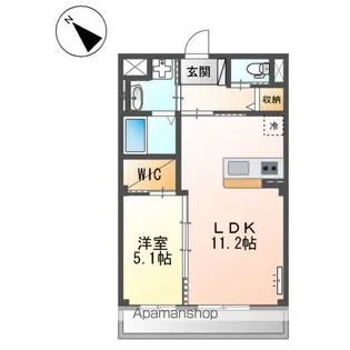 コンフォルト春日西Ⅱ【202号室】の間取り