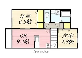 エルメゾン余語【201号室号室】の間取り