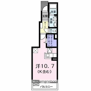 フィール グラッドB【1階】の間取り