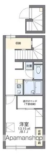 レオパレスMファイン【207号室】の間取り