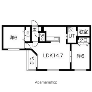 KINOS16【3階】の間取り