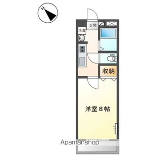 レインボーパレス【2階】の間取り