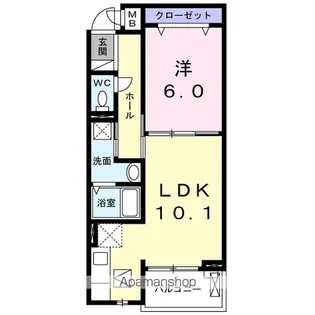 ブライト セゾン【1階】の間取り