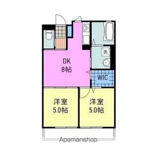 ピュアコートA棟【202号室】の間取り