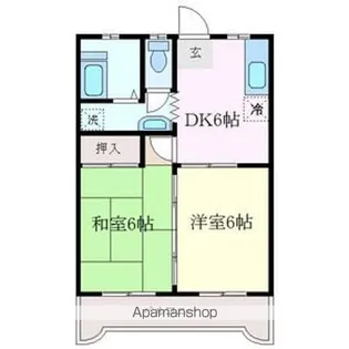 コーポ松栄【3階】の間取り