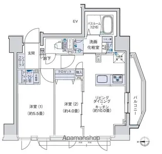 オーキッドレジデンス三ノ輪【7階】の間取り
