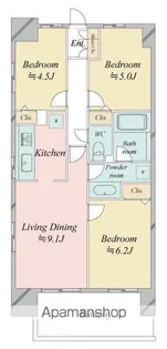 レジディア南千住【5階】の間取り