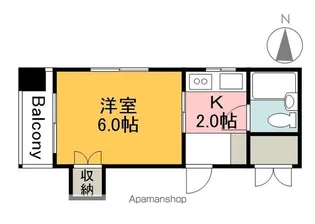 キャッツアイ本川【4階】の間取り