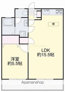 BAYSIDE OKAYAMA【3階】の間取り