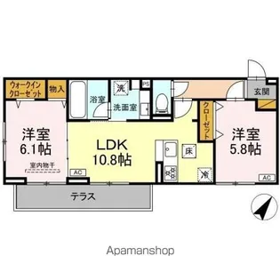 リベラル【1階】の間取り