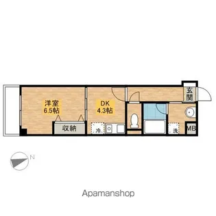 レジデンス八王子上野町【5階】の間取り