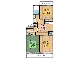 プランドールヤマダ【1階】の間取り