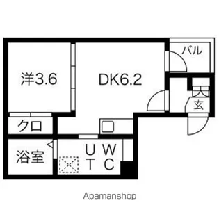 ハーモニーテラス千種7【1階】の間取り