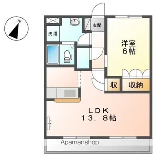 EL CASA【203号室】の間取り