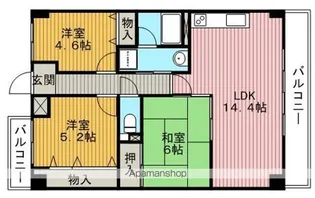 ルミエール西緑丘【1階】の間取り