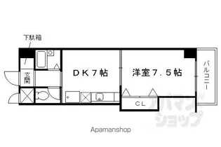 クレアール南【202号室】の間取り