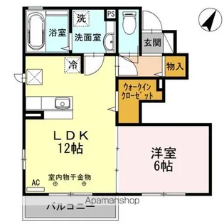 フローラ昭島【1階】の間取り