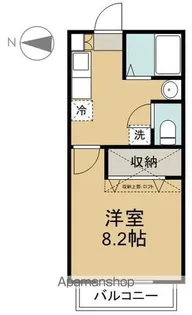 パルコール旭ヶ丘Ⅱ【1階】の間取り