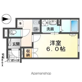 エミフル妙音【1階】の間取り
