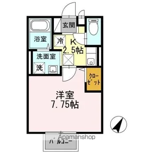 ヴィラNAKAMURA【1階】の間取り